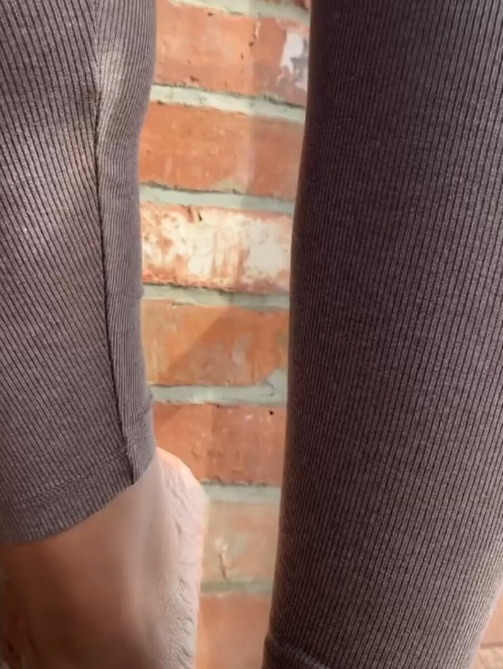 Loyal Taupe Ribbed Men's Leggings